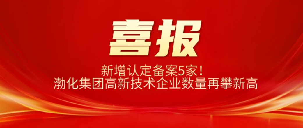 新增认定备案5家！渤化集团高新技术企业数量再攀新高